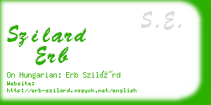 szilard erb business card